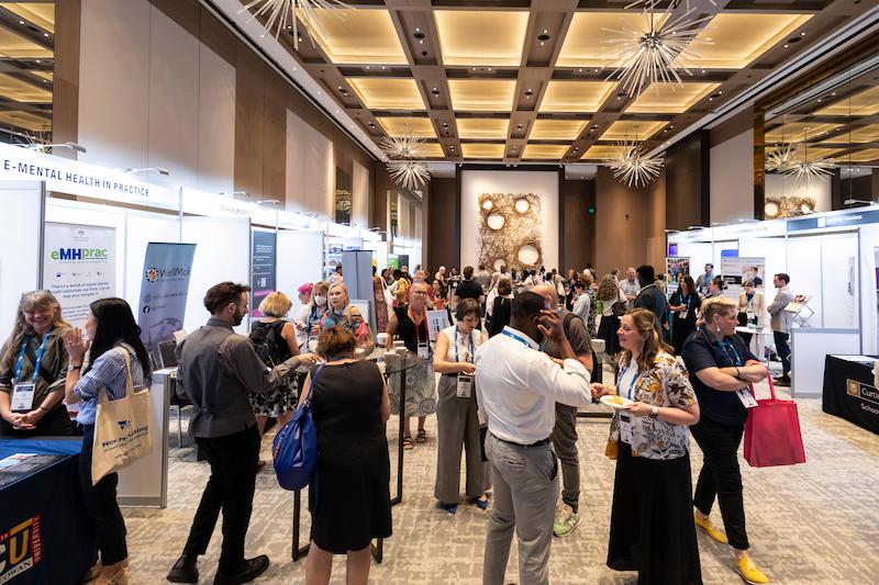 ACMHN members networking at conference